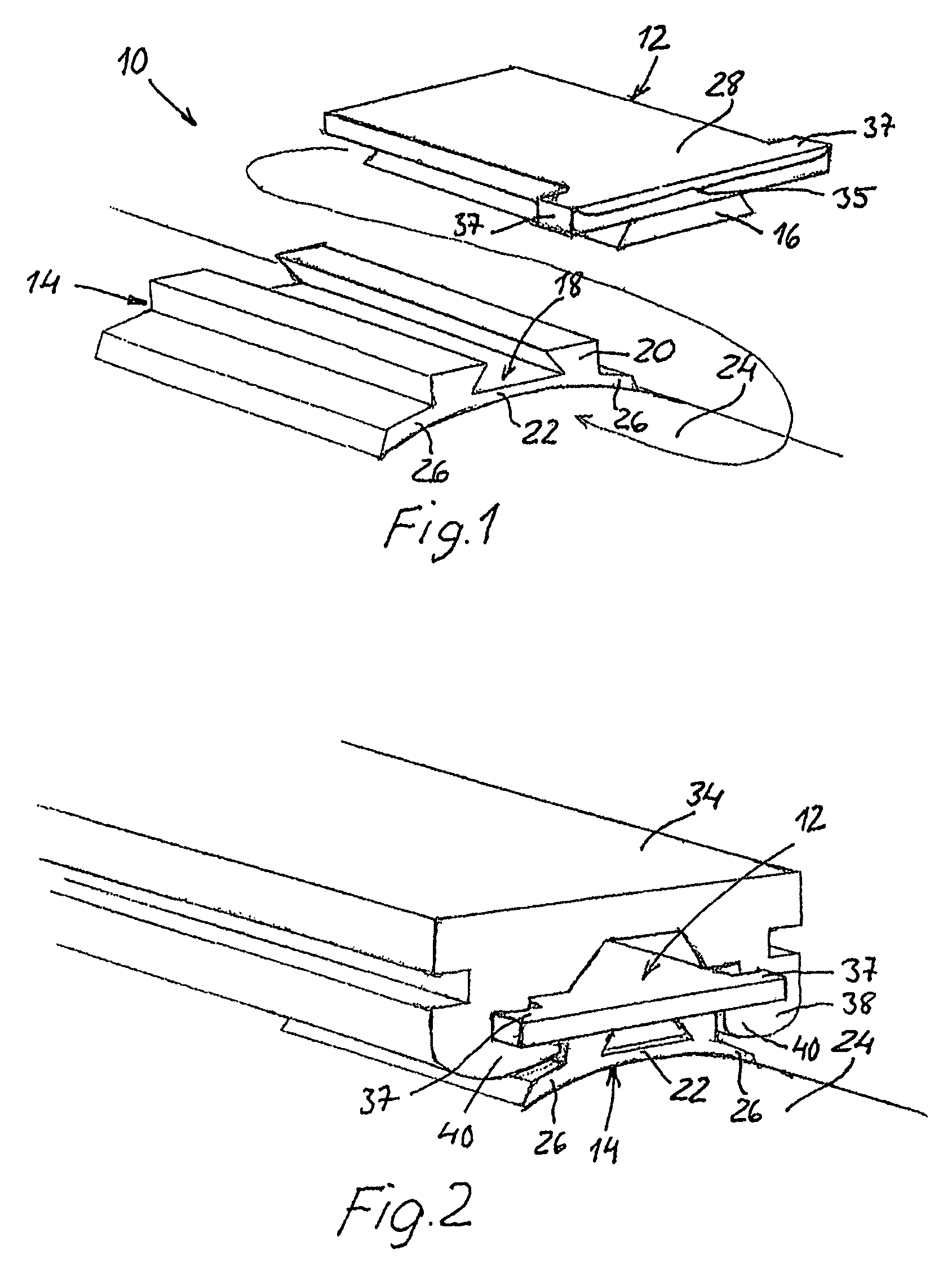 Missile launching system, and a hanger member for suspending the missile in a launch rail