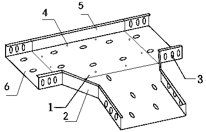 Tray type bridge stand capable of being spliced