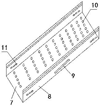 Tray type bridge stand capable of being spliced