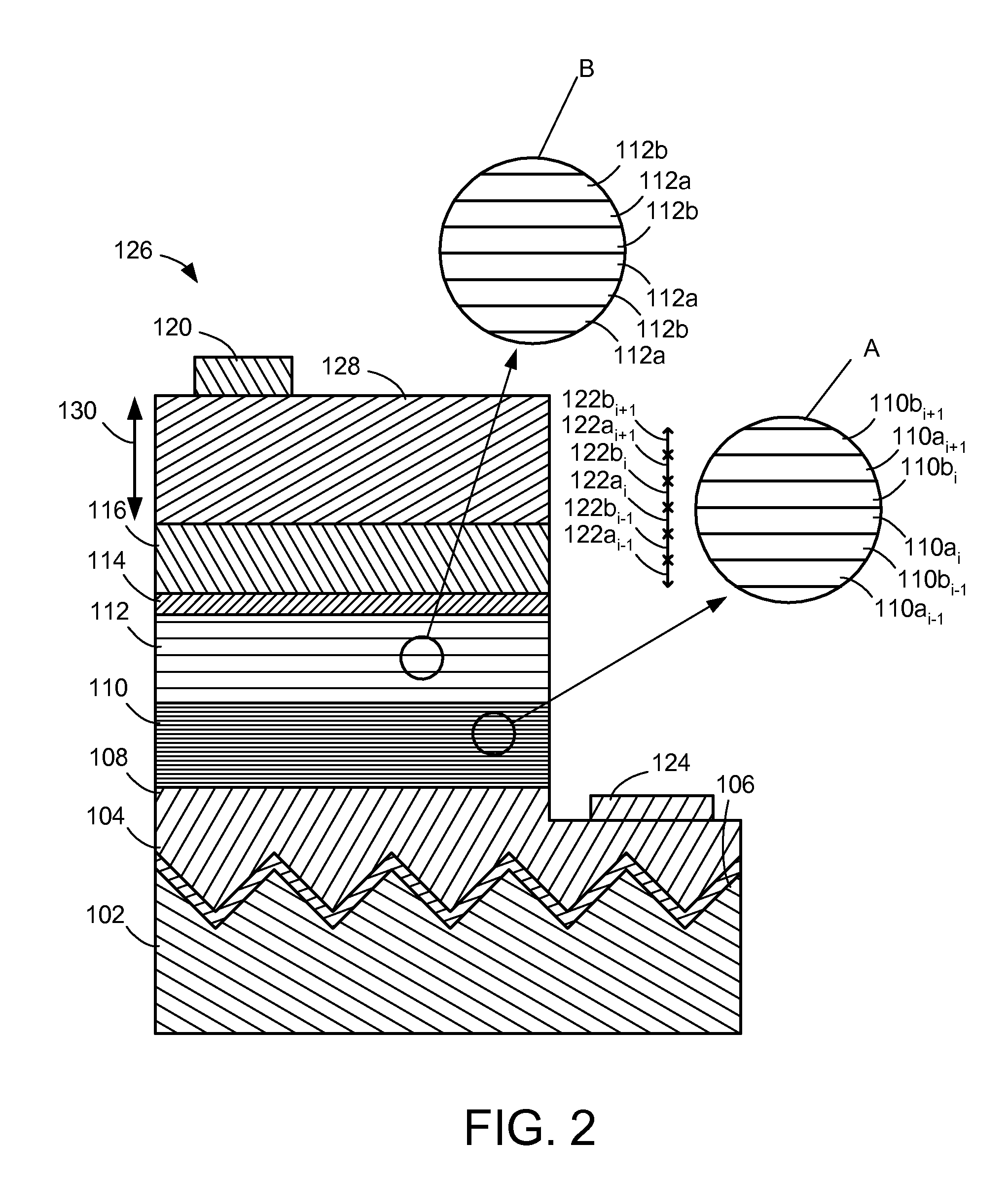 (Al,In,Ga,B)N DEVICE STRUCTURES ON A PATTERNED SUBSTRATE