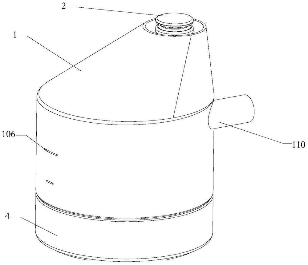 Humidifier and ventilation treatment equipment