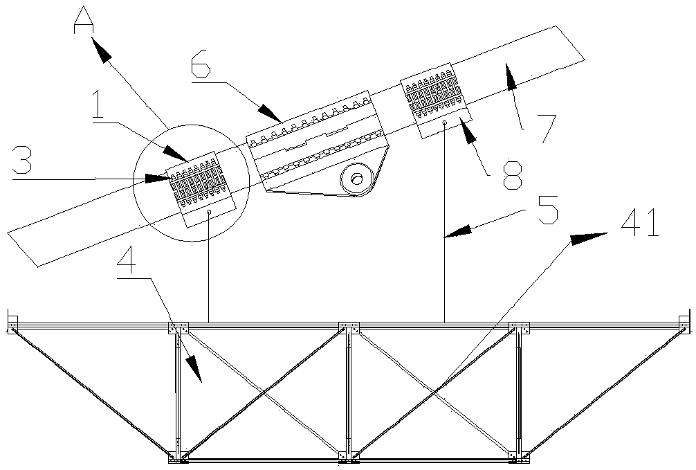 Device for replacing main cable clip of suspension bridge and mounting method of device