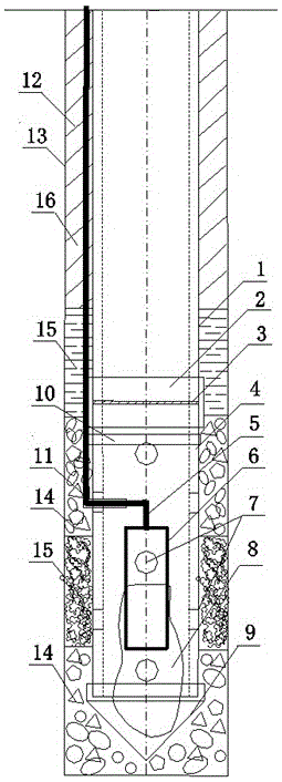 An inclinometer hole piezometer device and installation method