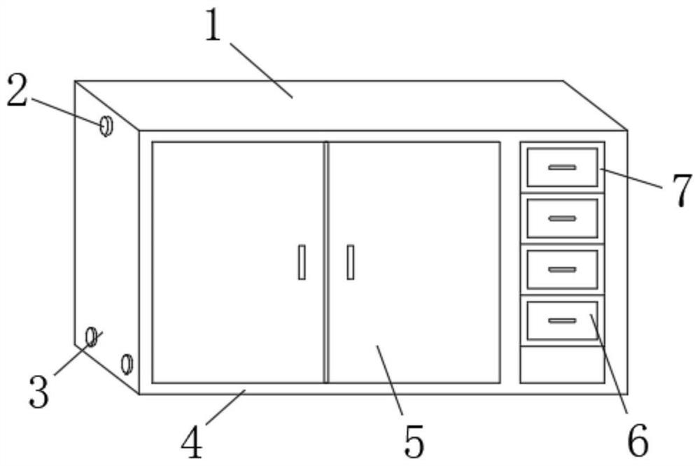 Adjustable cupboard