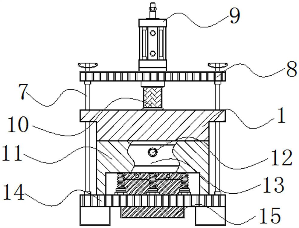Optical glass forming mold device