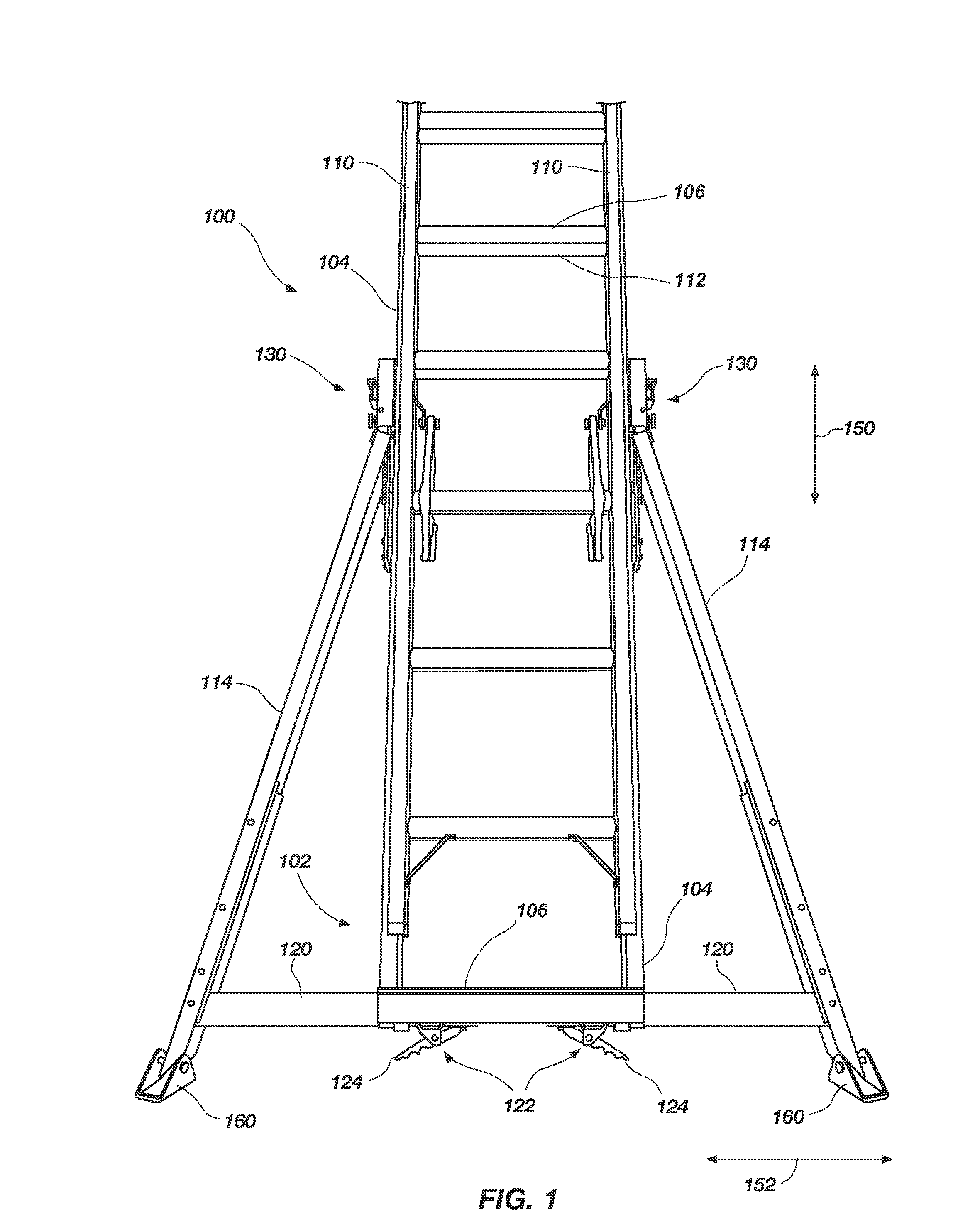 Adjustable ladders and related methods