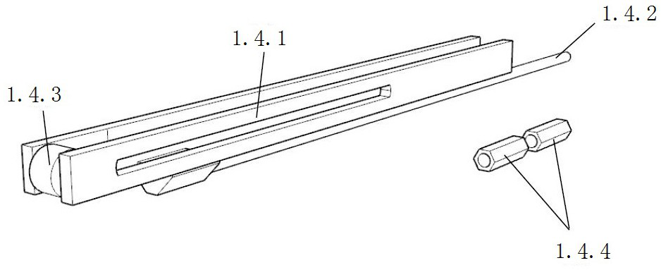 Fatigue test device and method for externally prestressed reinforced concrete beams