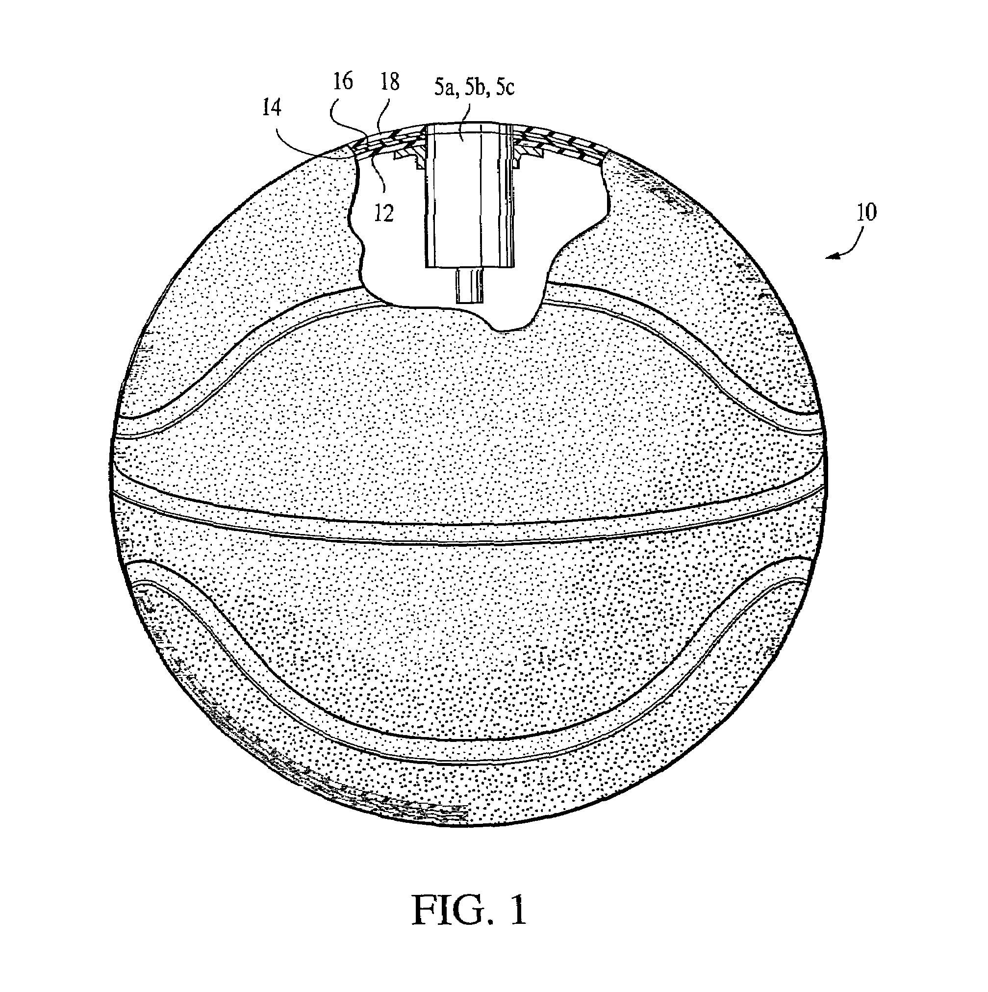 Sport ball with self-contained inflation mechanism having pressure relief and indication capability