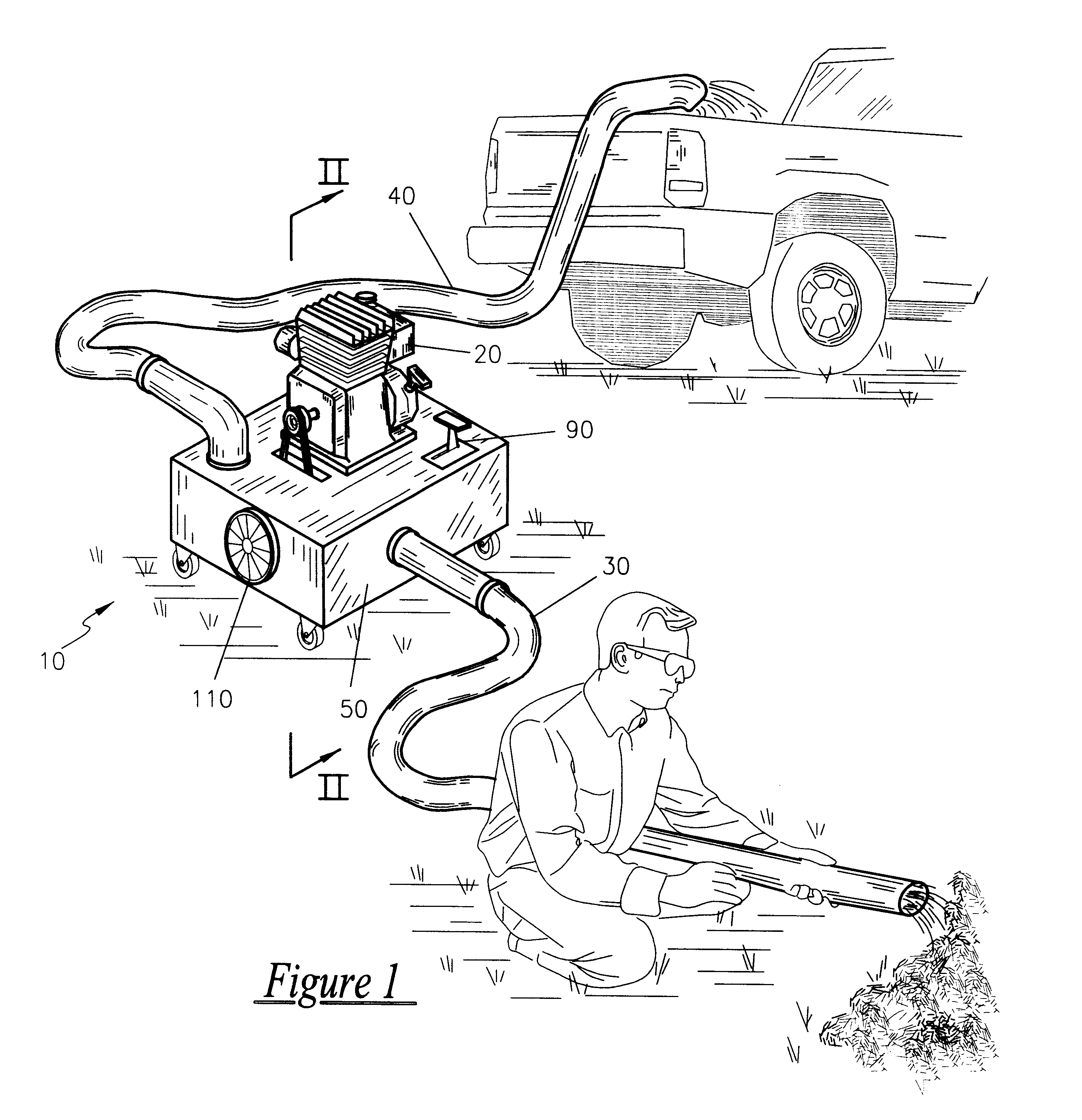 Portable, gas-powered, general purposes, pneumatic transport device