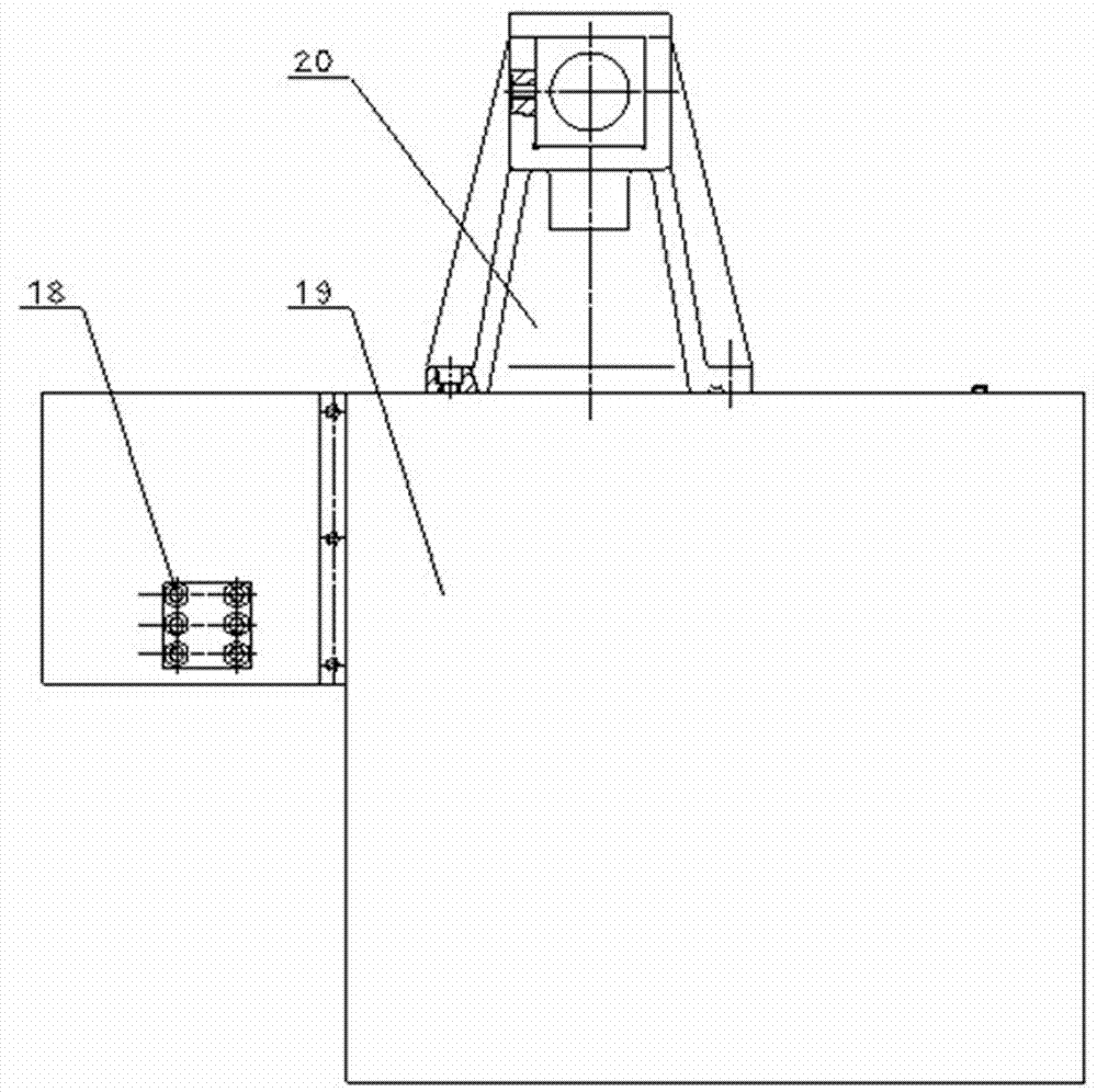 Servo central frame and application method thereof