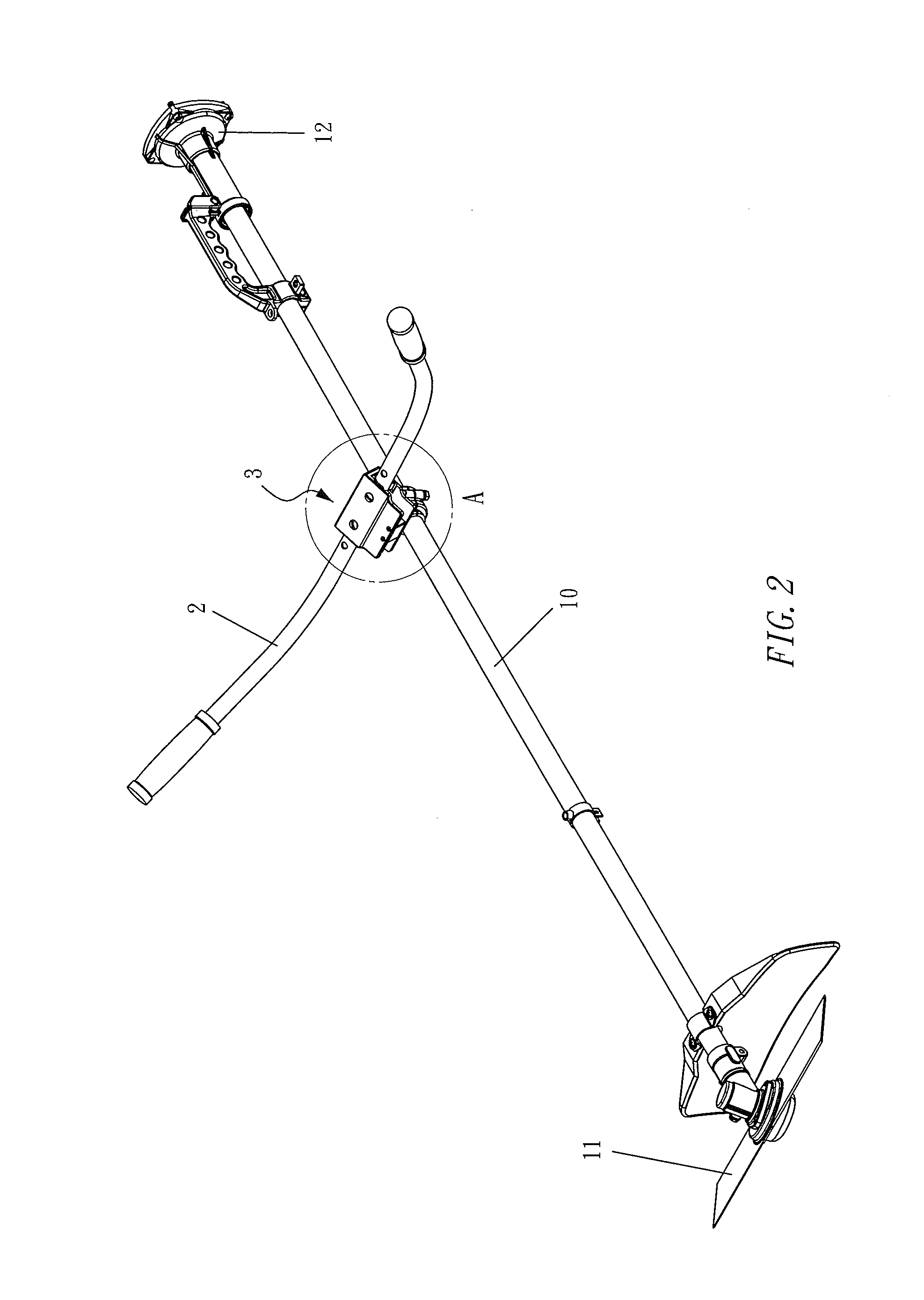 Shoulder Hanging Type And Backpack Type Grass Trimmer Folding Device