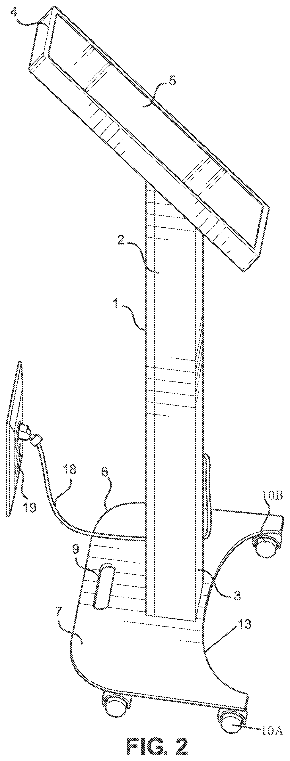Collapsible support structure for a removable electronic device