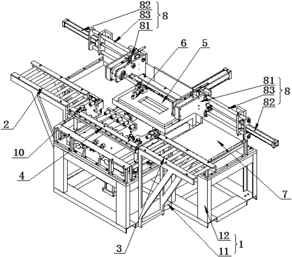 A pass-through electrolytic deburring machine