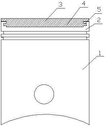 Preparation method for wear-resisting layer embedded at top of diesel engine piston