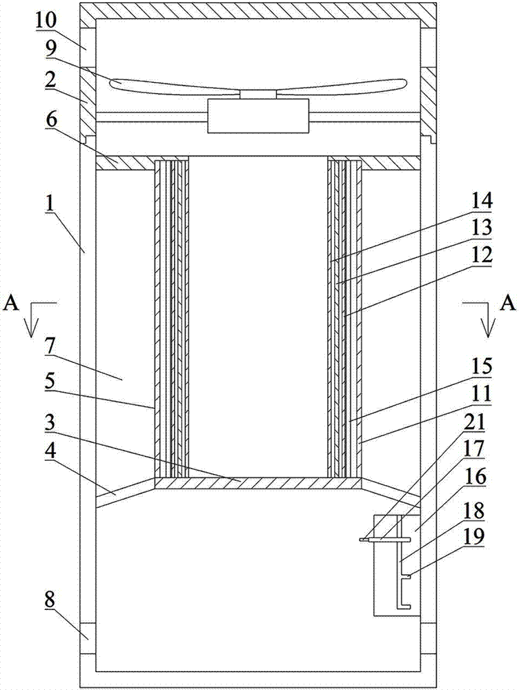Ventilation filtering equipment capable of being dismounted and mounted easily