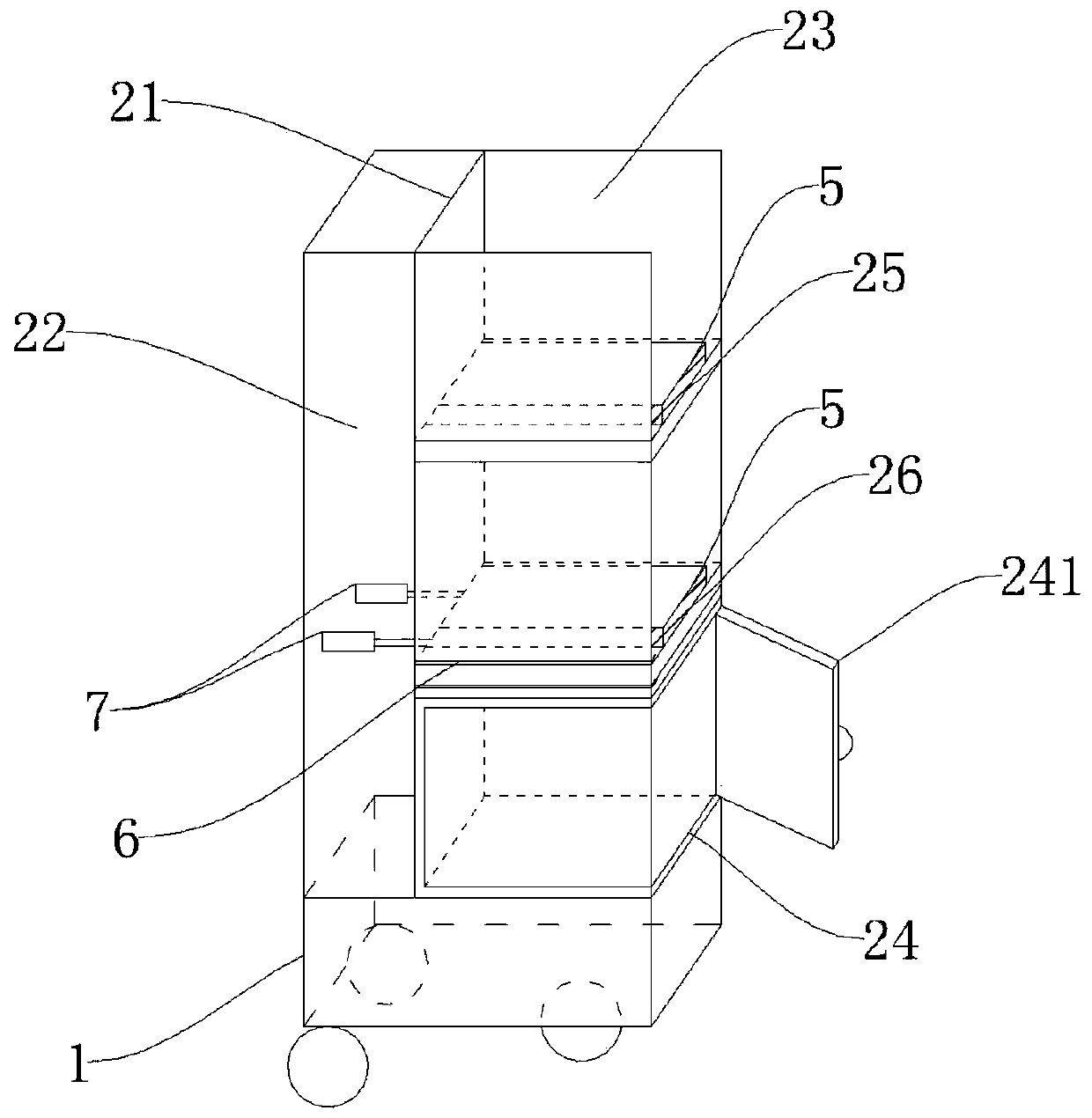 Anti-shock liquid raw material transportation robot