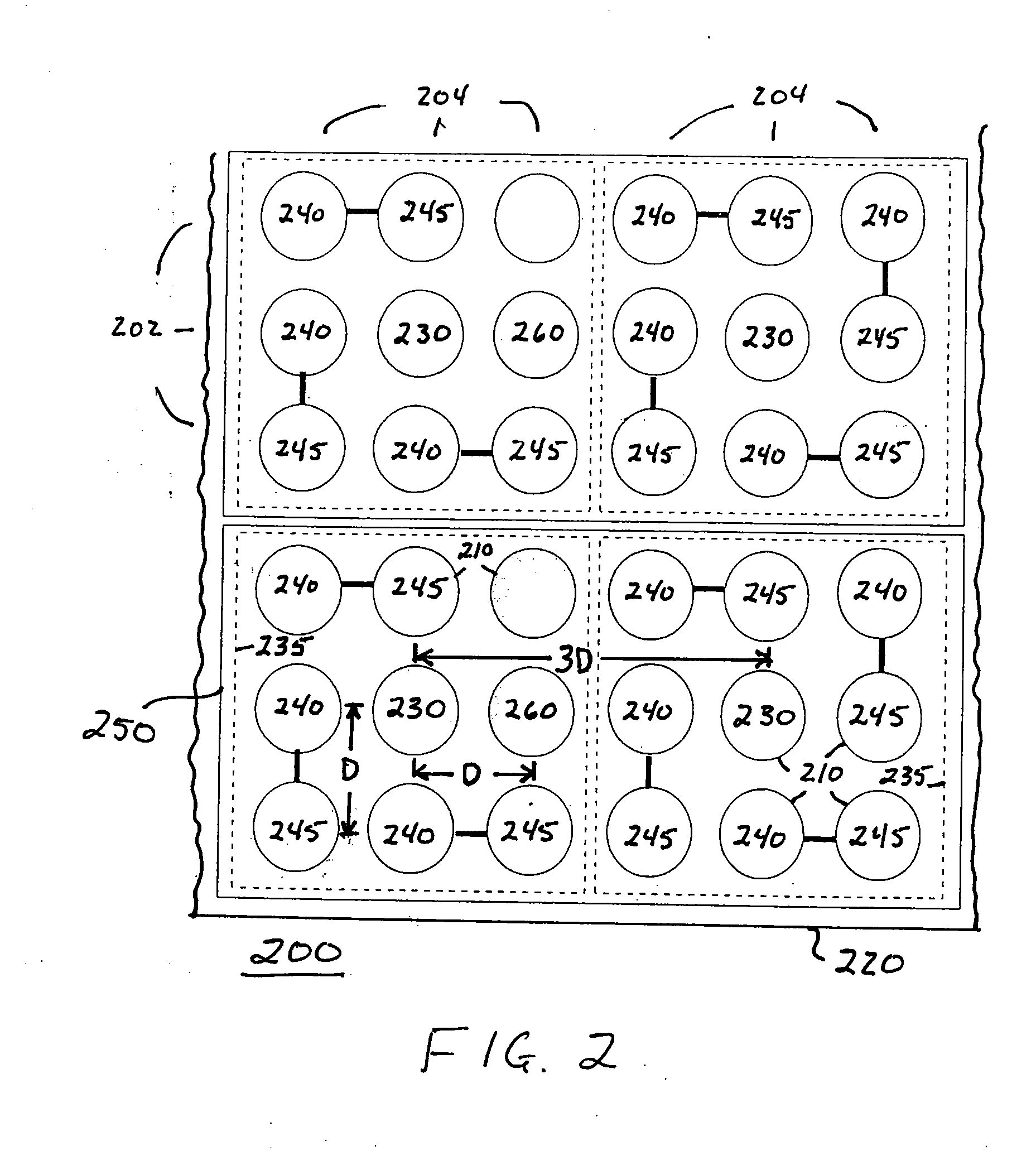 Interconnect pattern for high performance interfaces