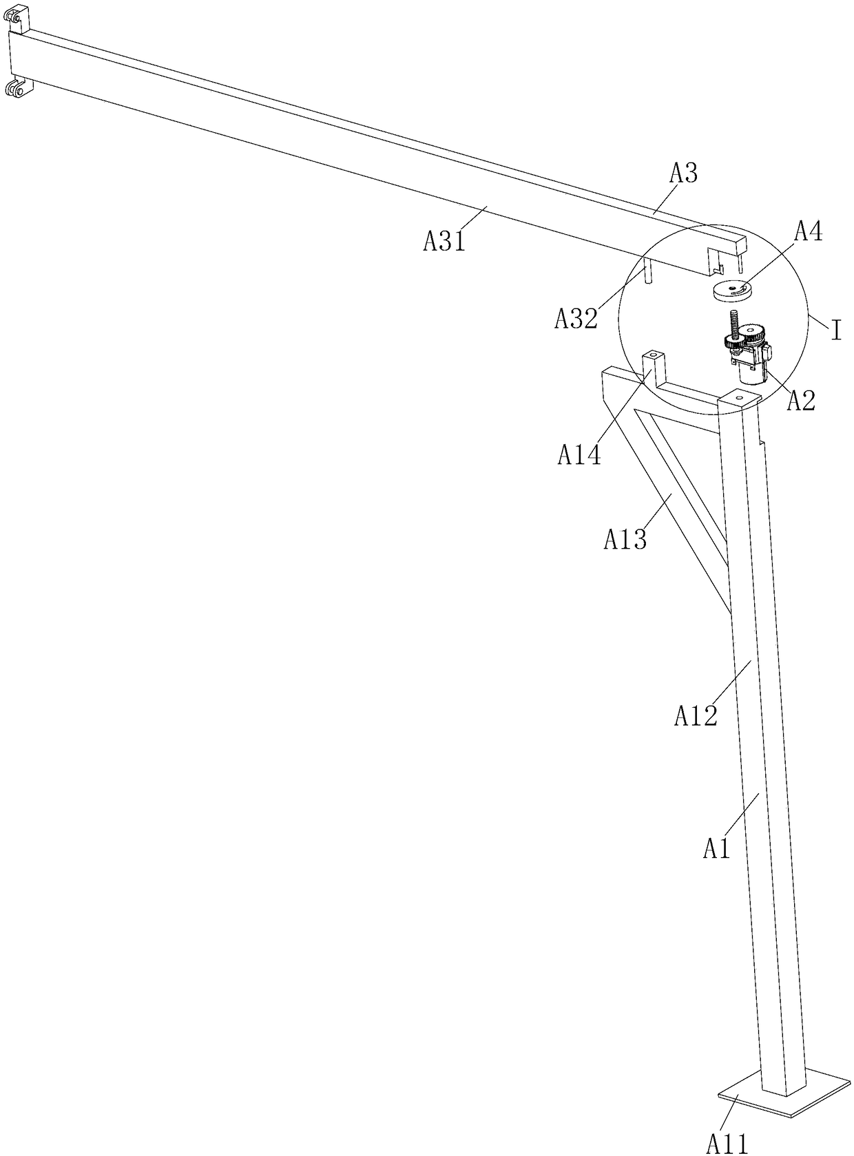 Water tank hoisting device and method