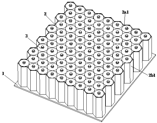Power supply method based on honeycomb structure for new energy automobile