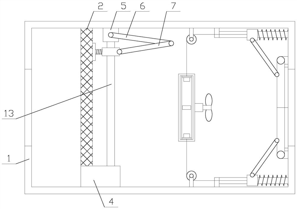 A clean cabinet type fresh air fan with dustproof function