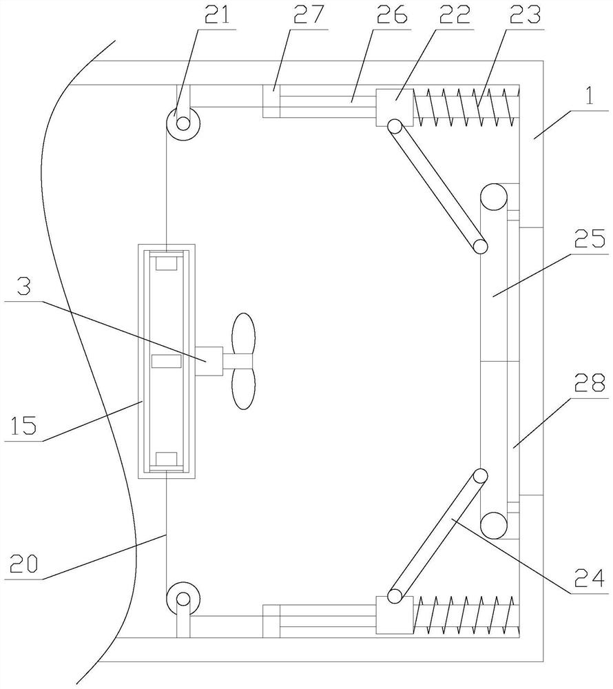 A clean cabinet type fresh air fan with dustproof function