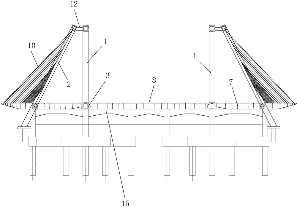 Large-span eccentric lean-against type steel box tied arch bridge surface towing construction method