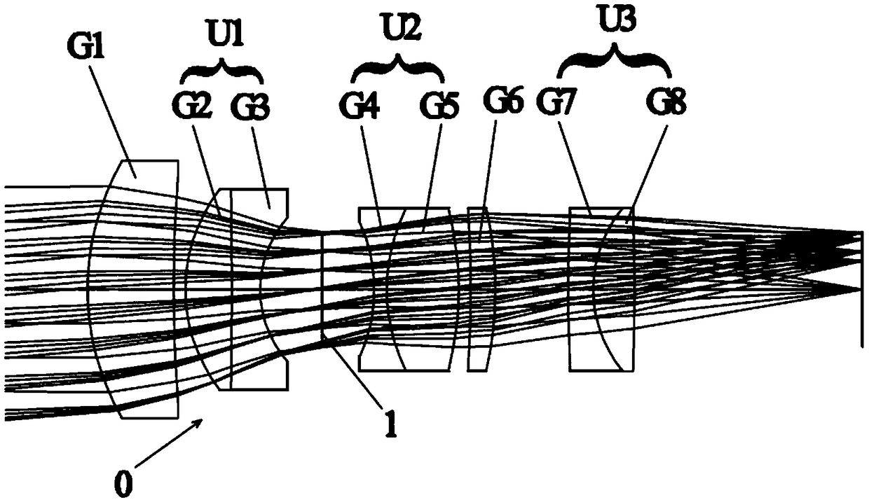 Fixed-focus machine vision lens having high resolution ratio and wide working distance