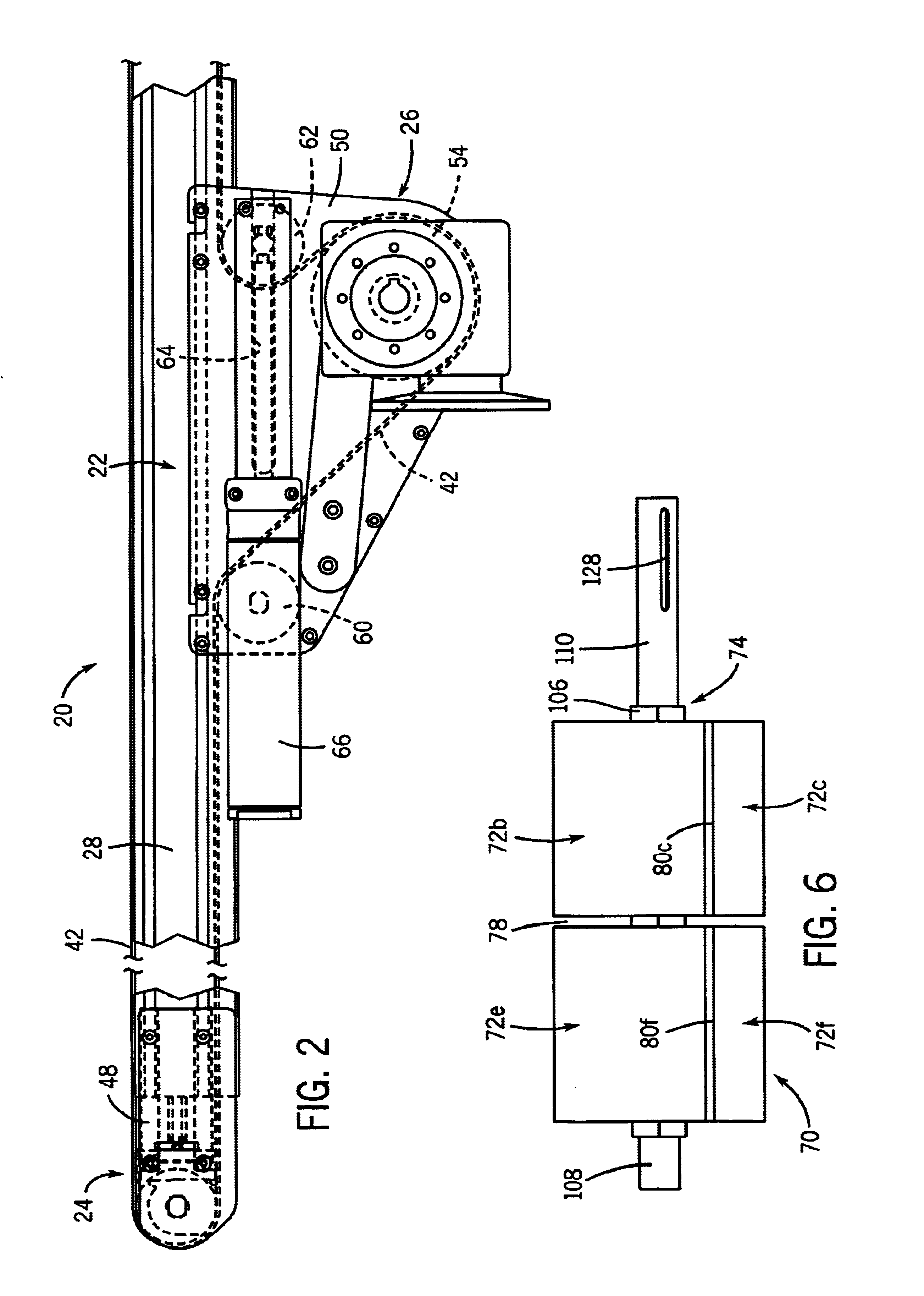 Multi-section conveyor drive roller
