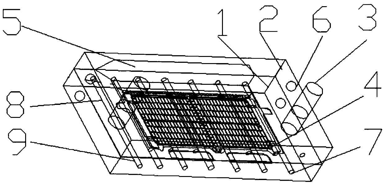 Lead-acid storage battery gravity casting grid mold