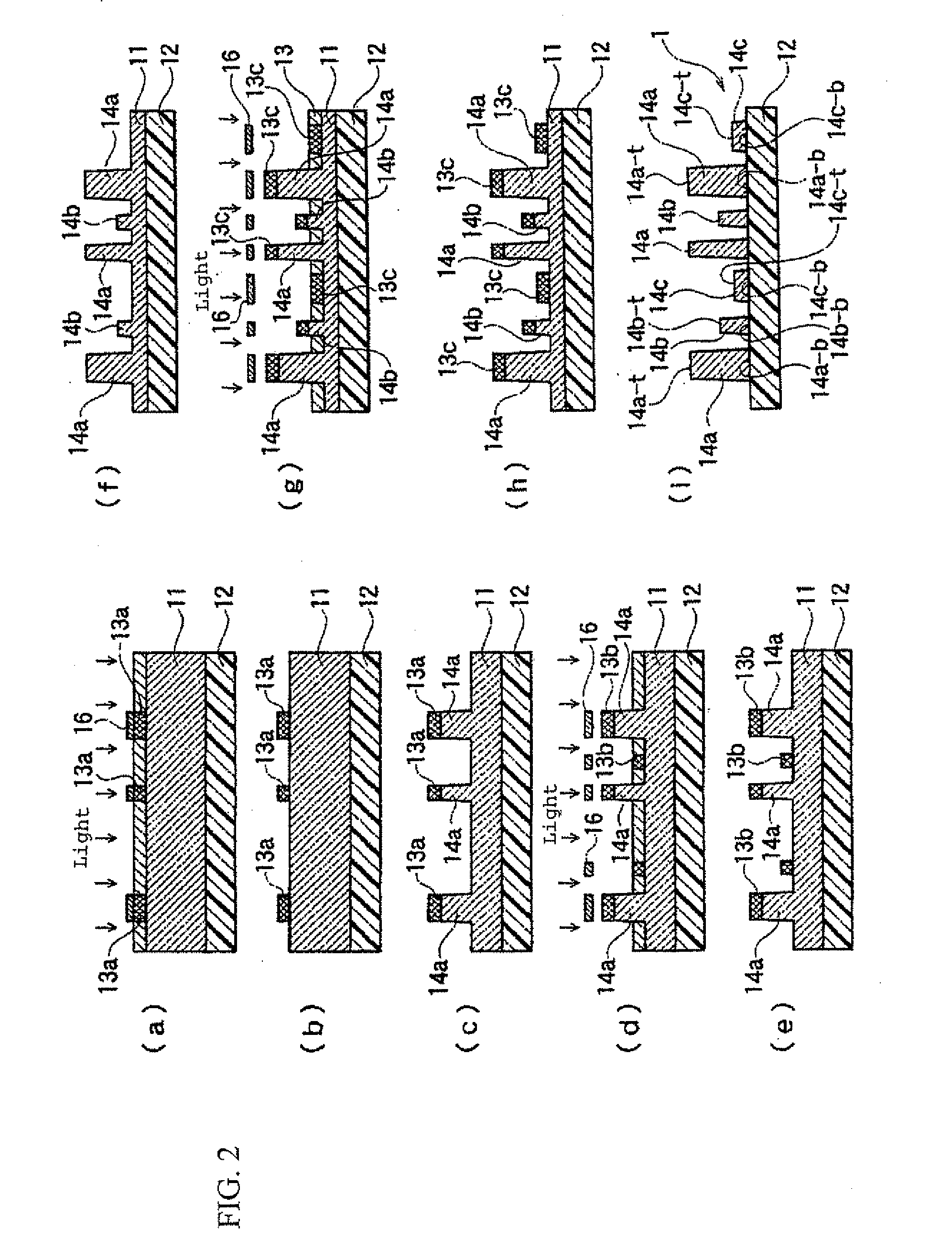 Mold for Wiring Substrate Formation and Process for Producing the Same, Wiring Substrate and Process for Producing the Same, Process for Producing Multilayered Laminated Wiring Substrate and Method for Viahole Formation