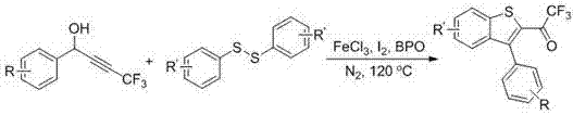 The preparation method of trifluoromethylbenzothiophene derivative