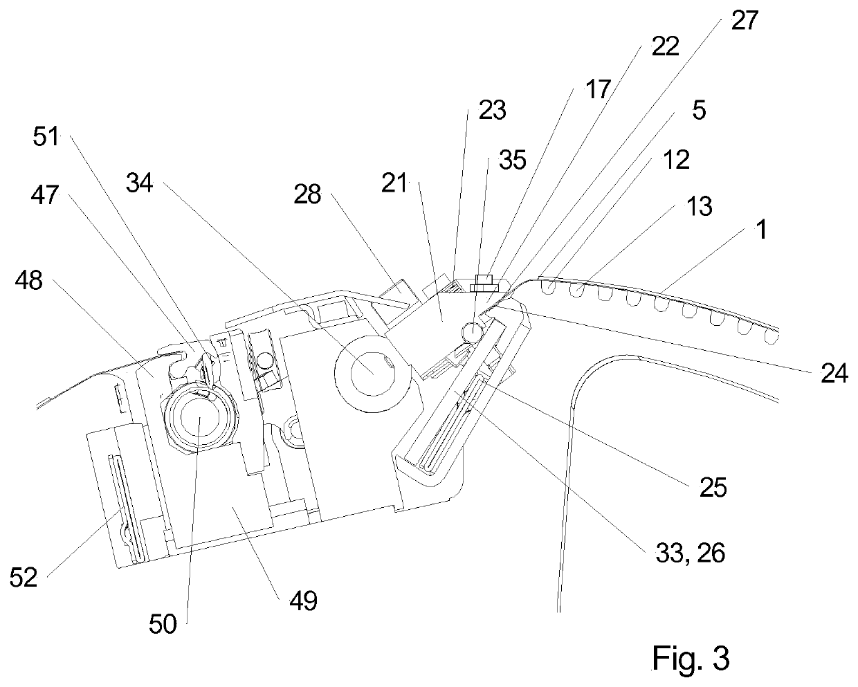 Device for treating substrates