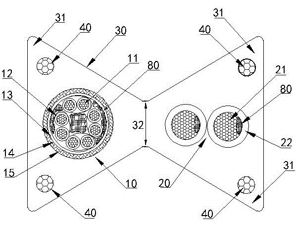 Digital video monitoring cable for high-speed elevator and installing and binding method of digital video monitoring cable