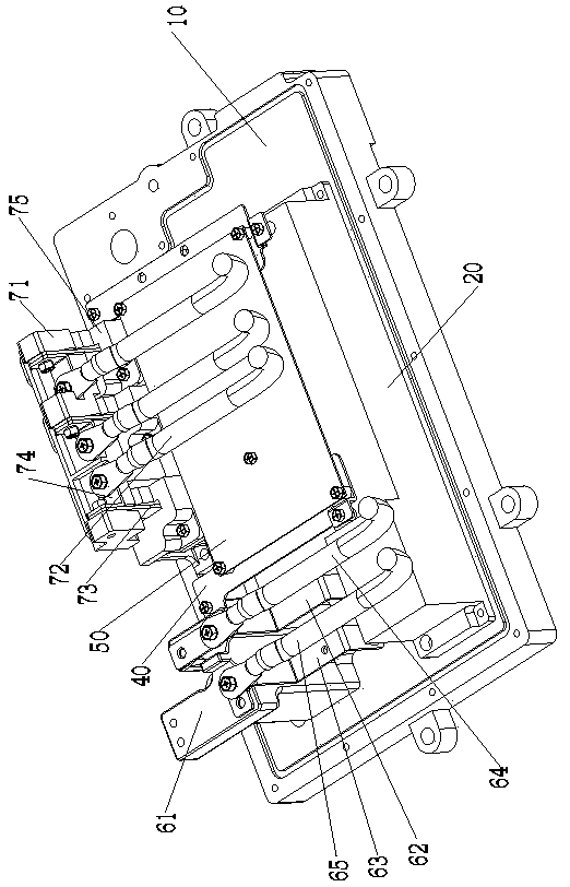 Internal arrangement structure for electric car motor controller