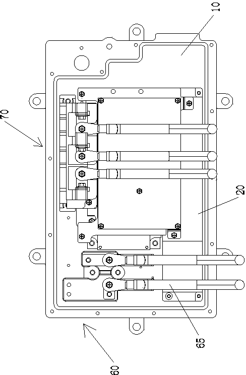 Internal arrangement structure for electric car motor controller