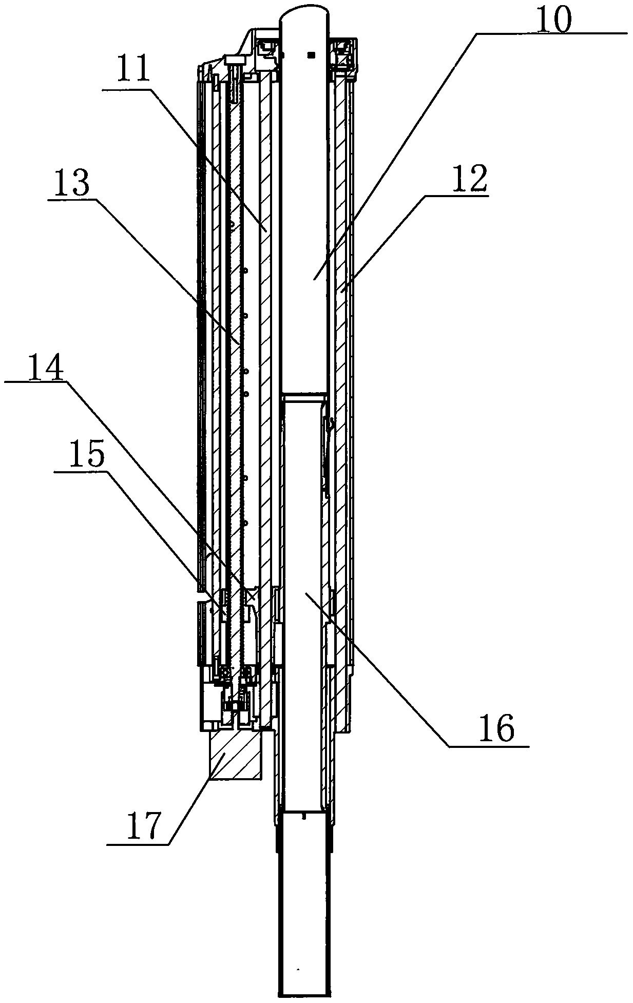 Automated sock turn-over and end sewing device capable of moving downwards-turned stocking cylinder in multiple directions and application method