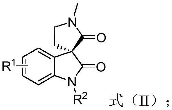 Synthesis method of chiral spiro[pyrrolidone-3,3'-oxindole] serial compounds and application of chiral spiro[pyrrolidone-3,3'-oxindole] serial compounds in synthesis of natural products