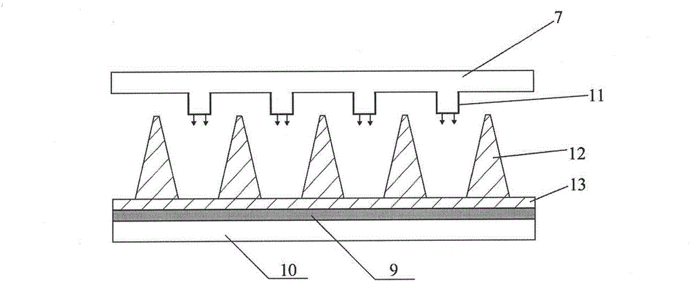 Pulse jet flow finned cooling device