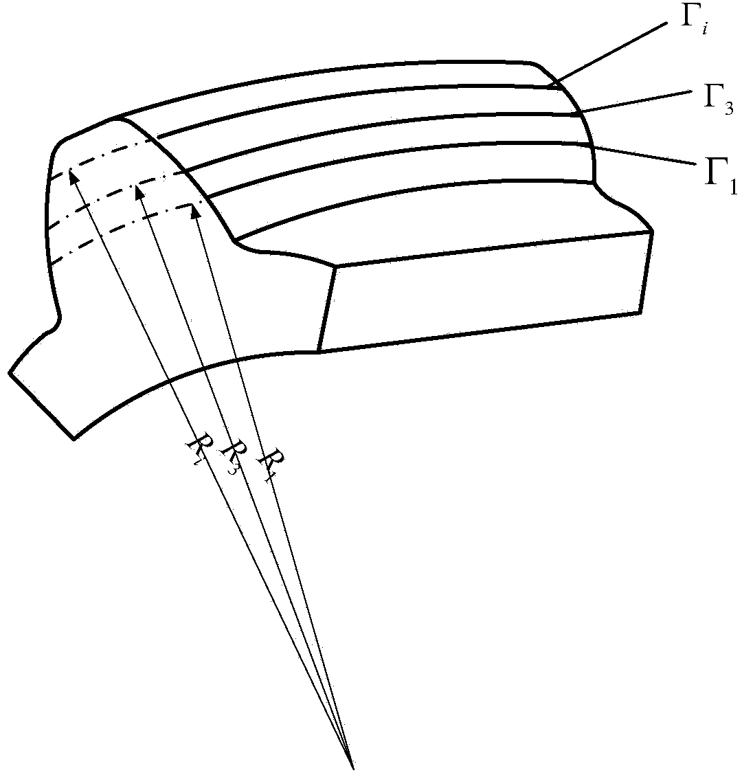 Point contact gear and meshing pair based on conjugate curves and machining tool thereof