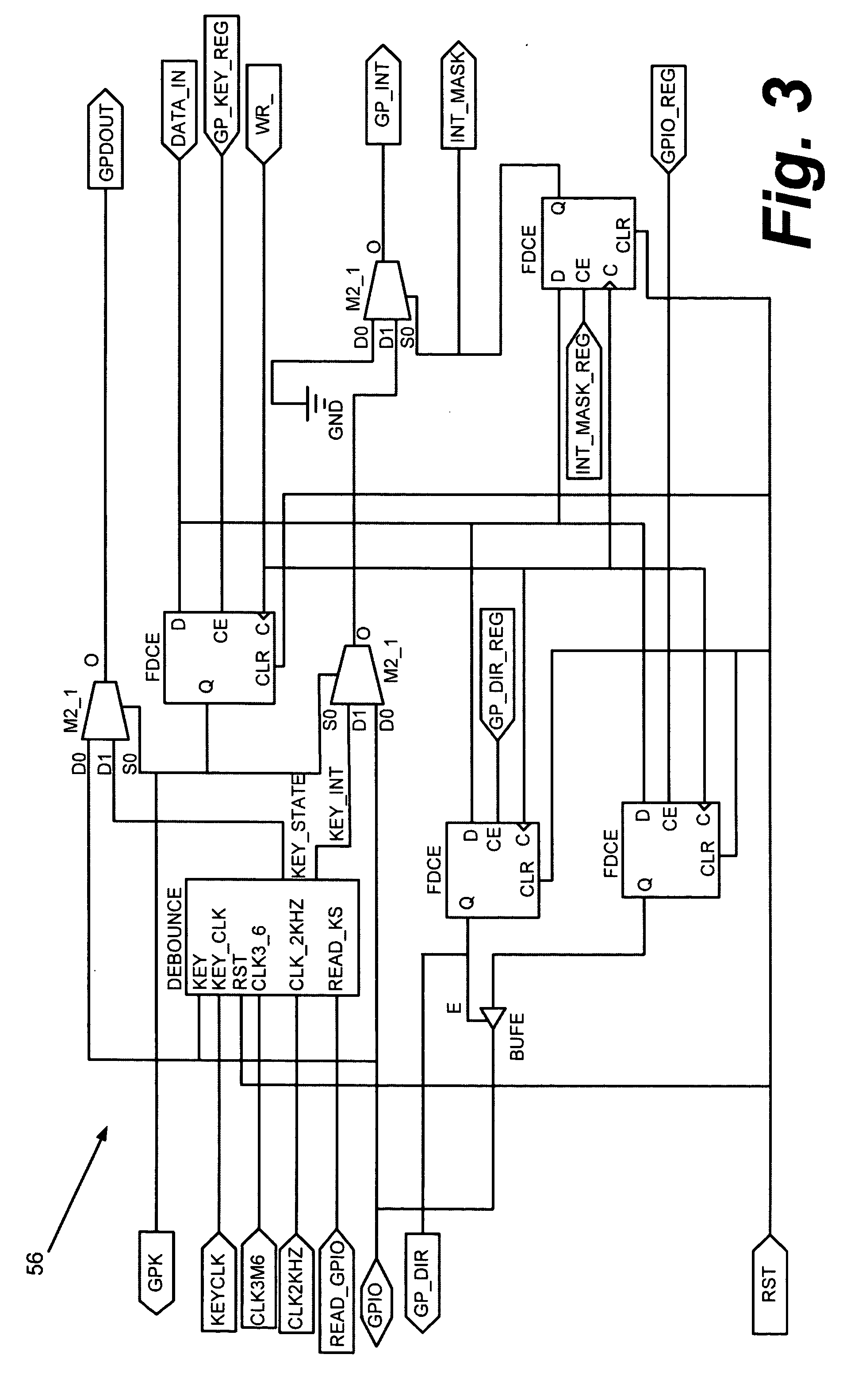 Method and apparatus for keyboard control with programmable debounce and jog