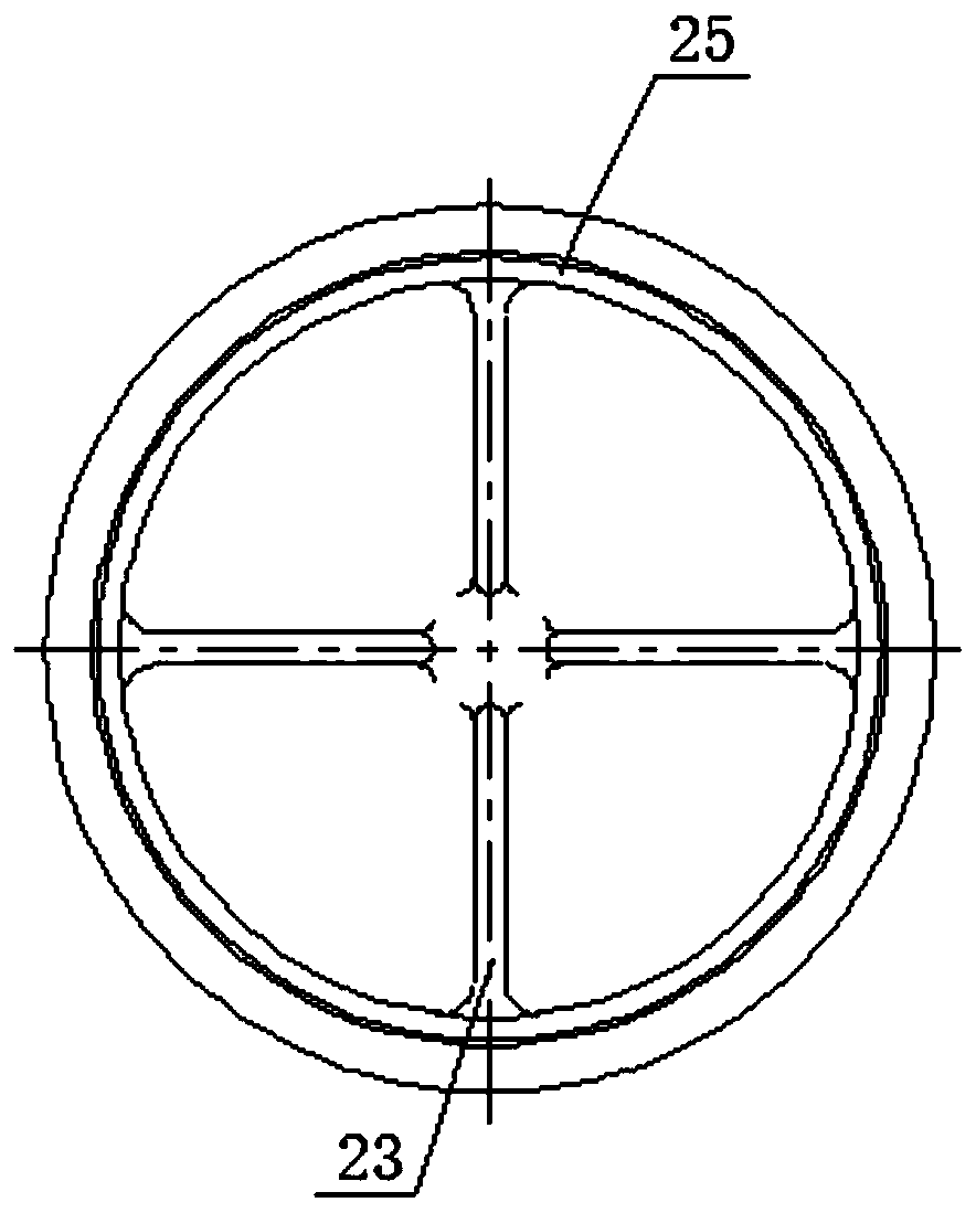 Turbine inlet pipe structure for a rocket engine