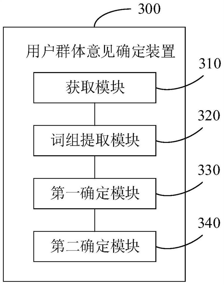 User group opinion determination method and device