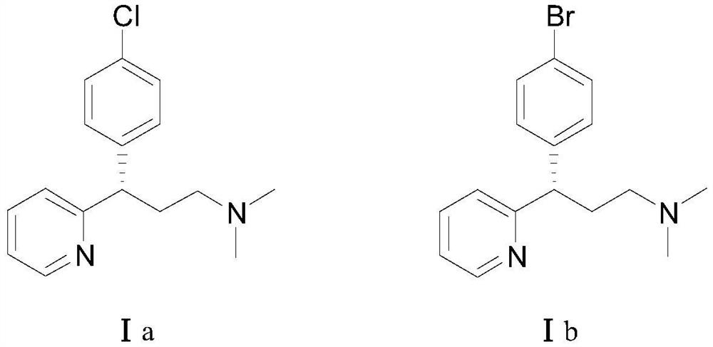 A kind of asymmetric synthesis method of dexchlorpheniramine and dexbrompheniramine