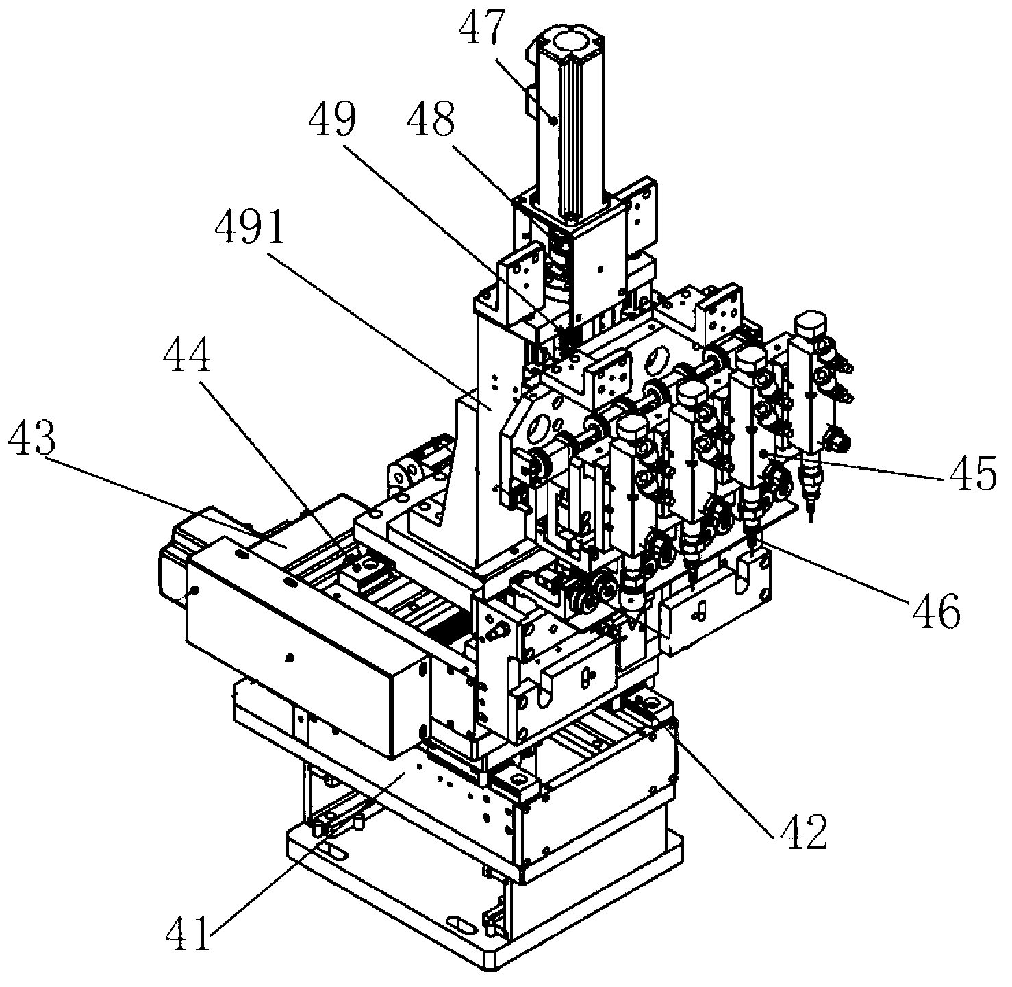 Magnetic core assembling machine
