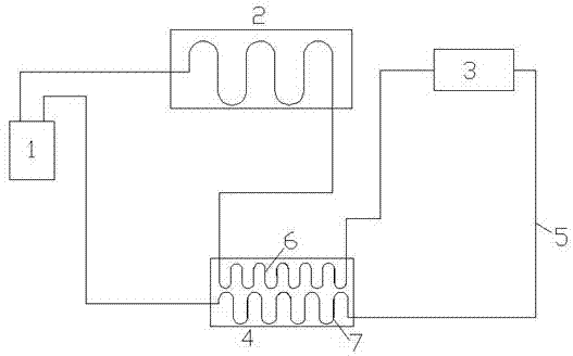 Heat pump pre-cooling waste heat recovery system before throttling of integrated heat pump water heater