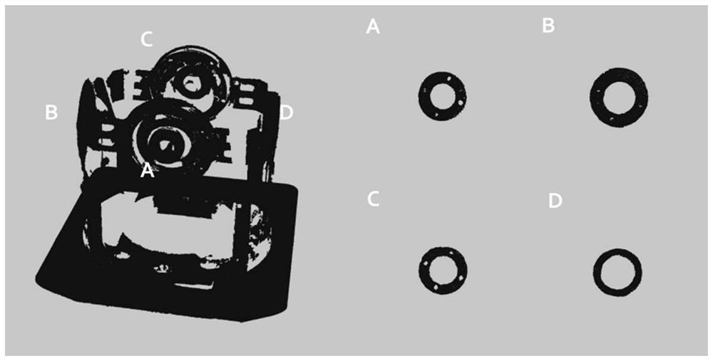 A method for positioning and segmenting parts to be measured in 3D point cloud measurement, and a scanner