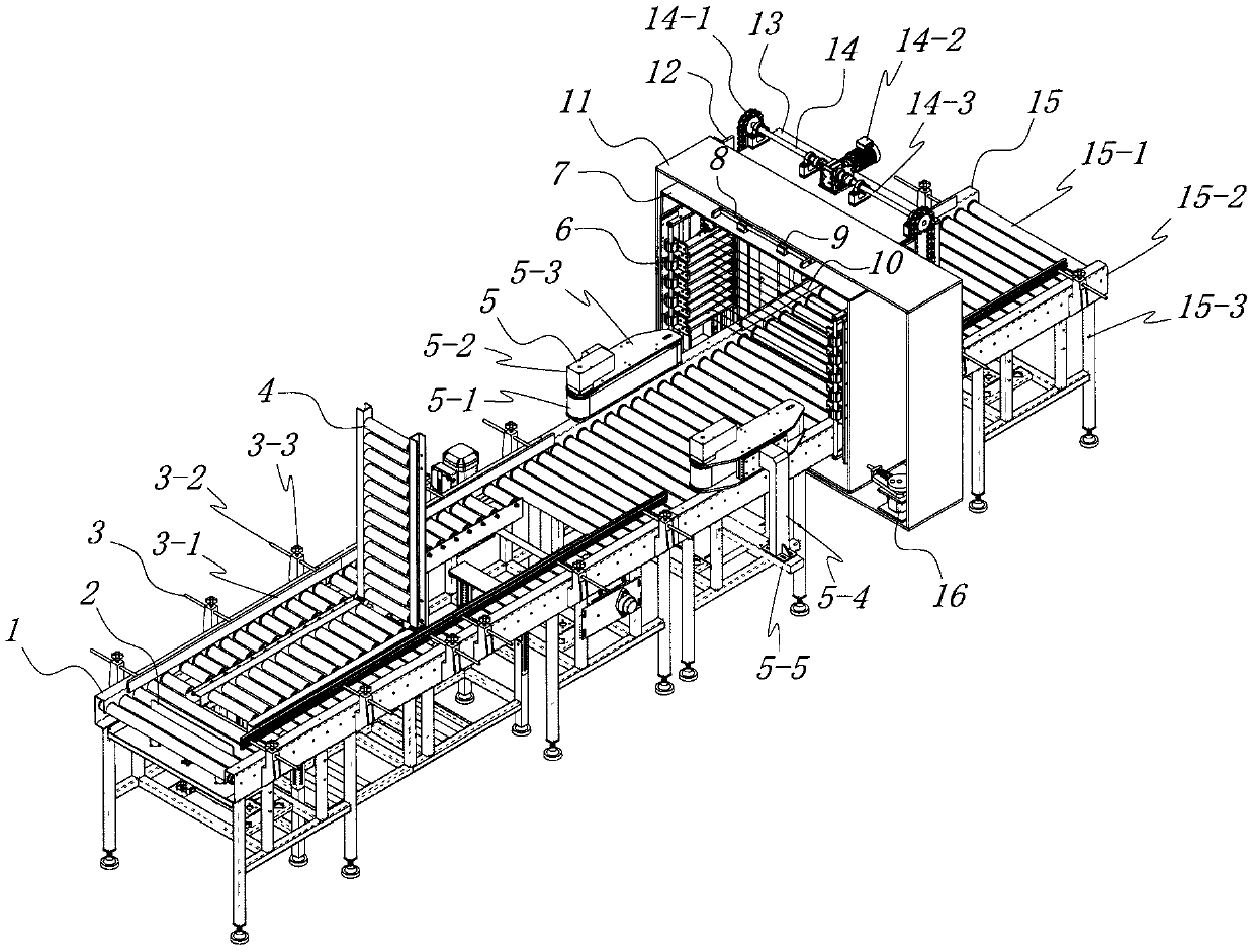 Conveying and cutting device for production of polystyrene foam boards