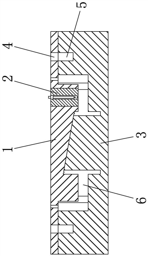 A combination mold for processing duct type oil fume backflow and non-return device and method of using the mold