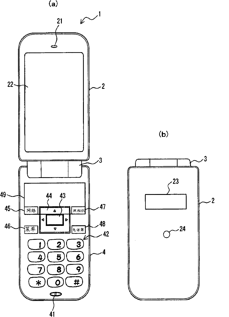 Mobile information terminal device and mobile telephone