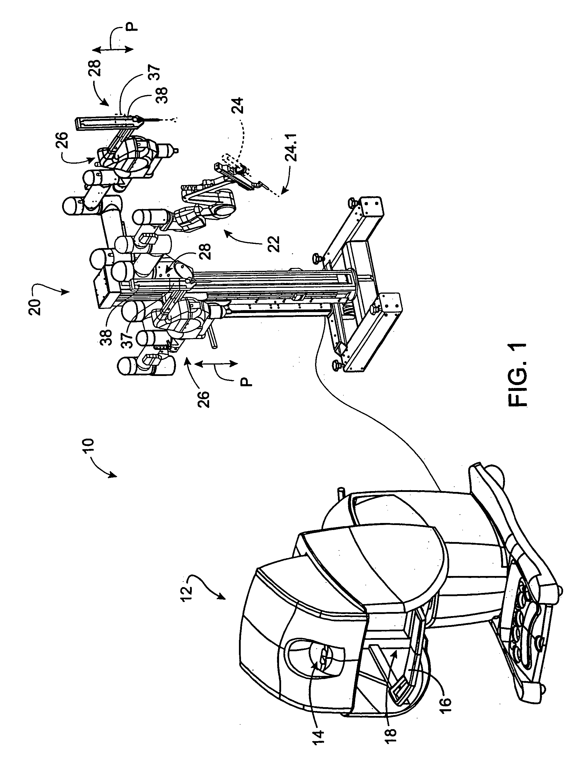 Robotic surgical tool with ultrasound cauterizing and cutting instrument